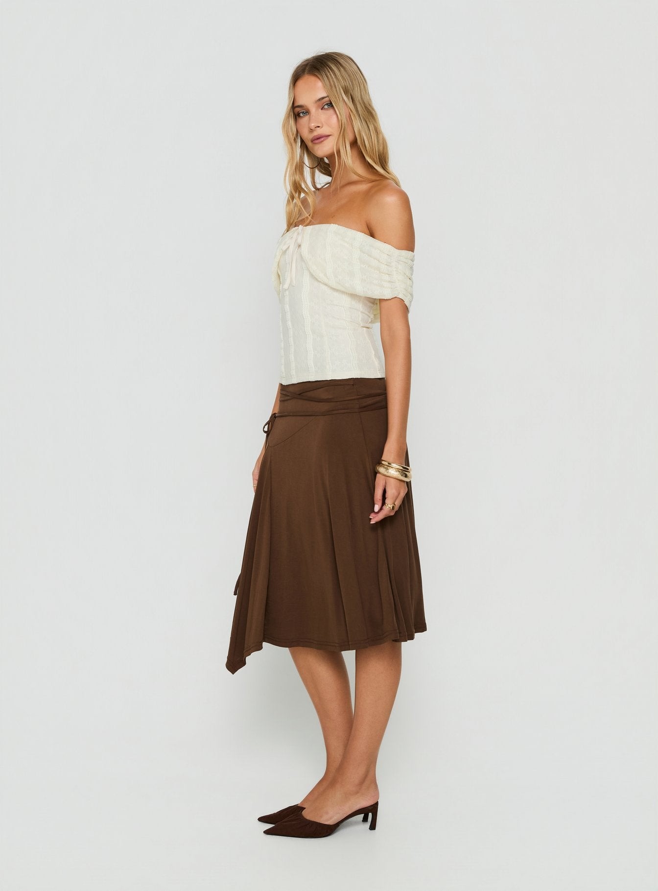 Colettie Short Sleeve Top Cream view 4